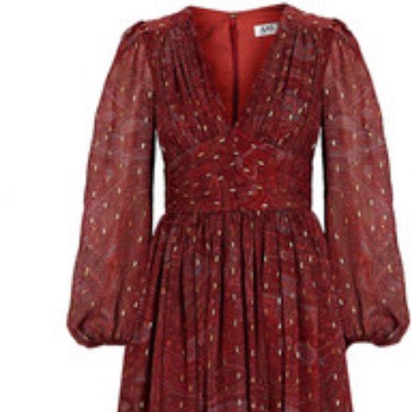 STUNNING AMUR SILK MAXI DRESS - Picture 5 of 6